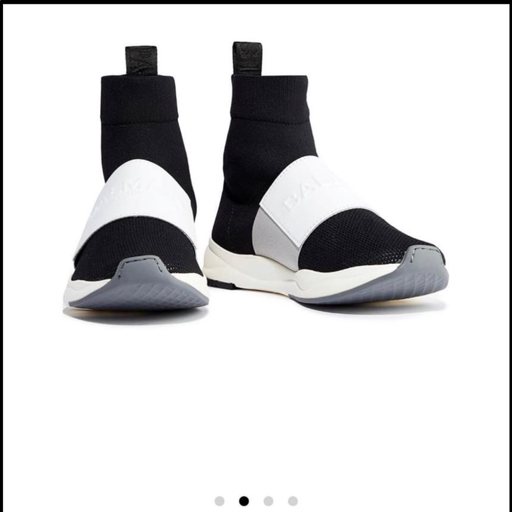 WORN ONCE BALMAIN Sneakers (s 8) with box!!! - Picture 11 of 14
